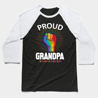 Proud Grandpa Gay Lgbt Baseball T-Shirt